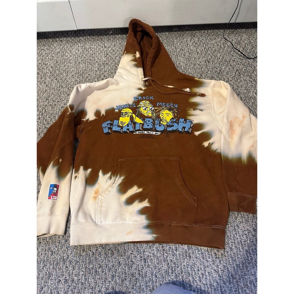 Flatbush Zombies LSD Tie Dye Official Hoodie 2018 Streetwear Hip Hop Trifecta - Picture 1 of 12